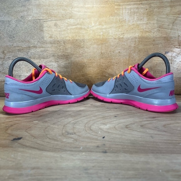 Nike Flex Trainer 3 Womens Size 6 Training Shoes Sneakers Gray Pink 580374-001 - Picture 5 of 8